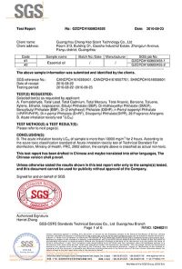 SCENTA SGS certificate reference